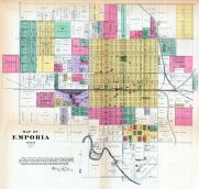 Emporia, Kansas State Atlas 1887